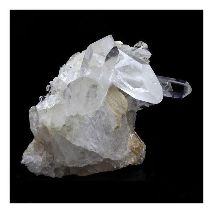 Pierres et Minéraux. Quartz + Baryte. 394.0 ct. Les Deux Alpes, Oisans, France.