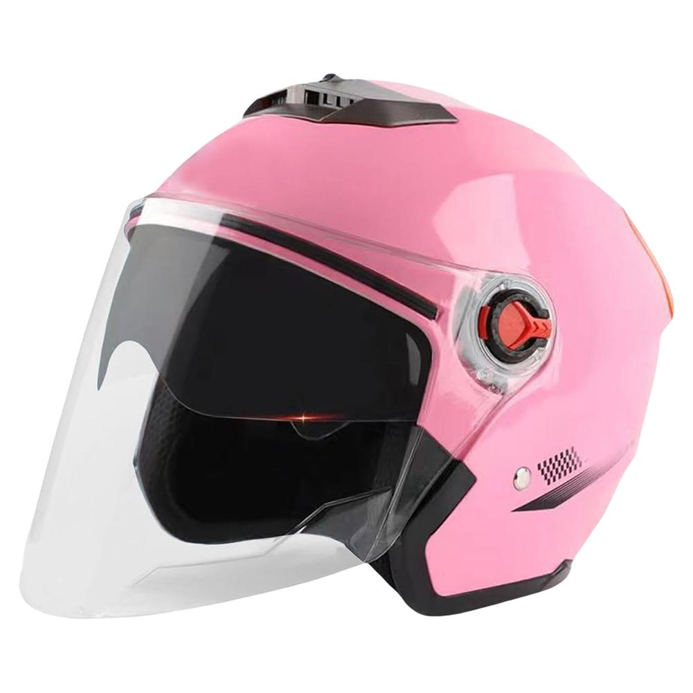 Открытый шлем для мотоцикла, всесезонный шлем для электроскутера с солнцезащитным козырьком, открытый шлем для мотоцикла для взрослых мужчин и женщин