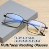 Men Multifocal Reading Glasses Ultralight Sports Non-slip Presbyopia Eyeglasses Anti Blue Light Reading Glasses for Male Women