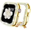 Чехол для Apple Watch серии Ultra 9/8/7/6/5/4/SE, блестящий защитный чехол с искусственными бриллиантами для IWatch 38/40/41/42/44 мм/45 мм/49 мм