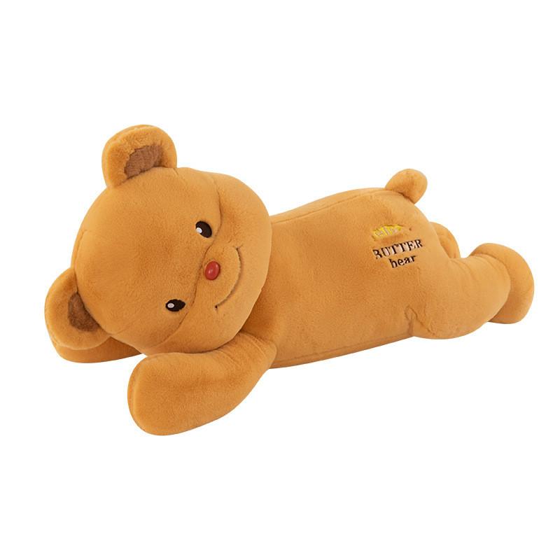 Плюшевая игрушка Медведь из масла с коротким мехом для детей, подарок на день рождения