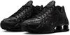 Женские ретро-техно кроссовки Shox R4 с лазерной резкой Черный/Темно-дымчато-серый 22,0 см