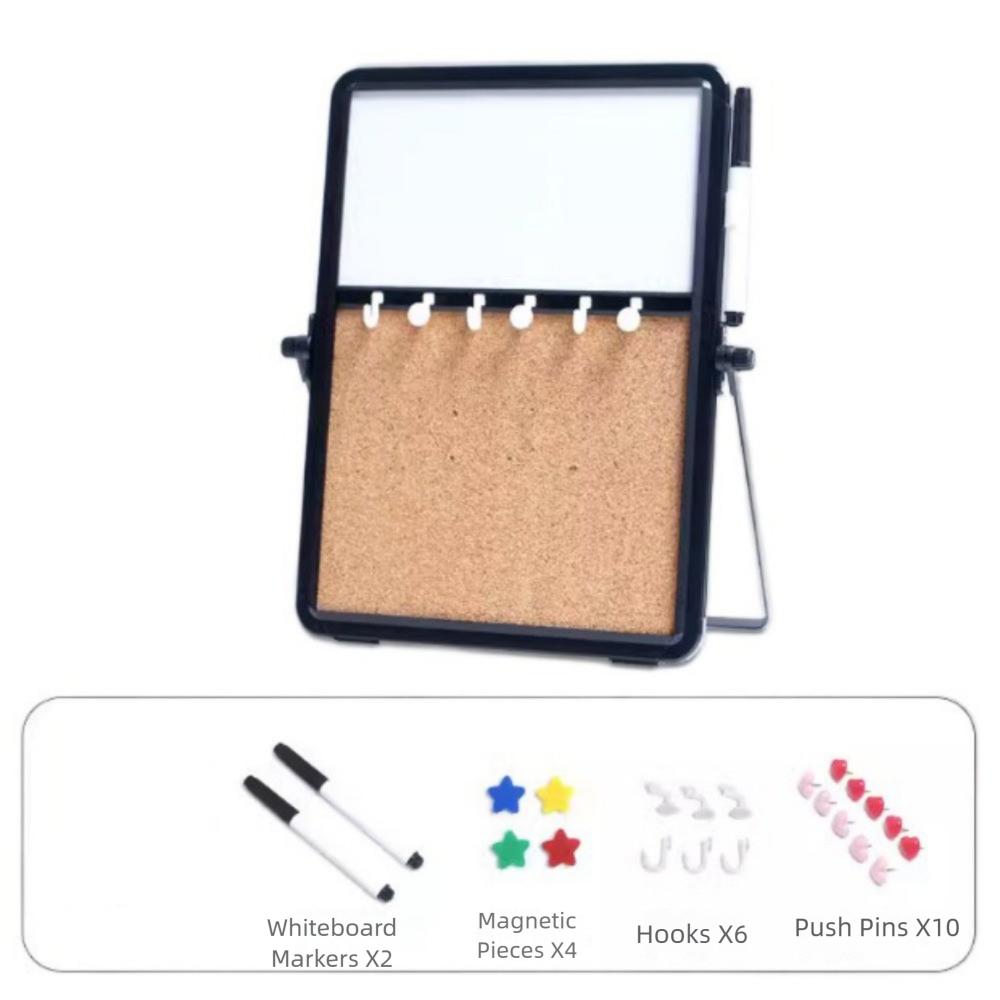 Hanging/Free Standing Notice Pin Board Set Magnetic Soft Cork Whiteboard  Photo Display