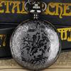 Steampunk Copper Vintage Hollow Gear Hollow Quartz Pocket Watch Necklace Pendant Clock Chain Men Women