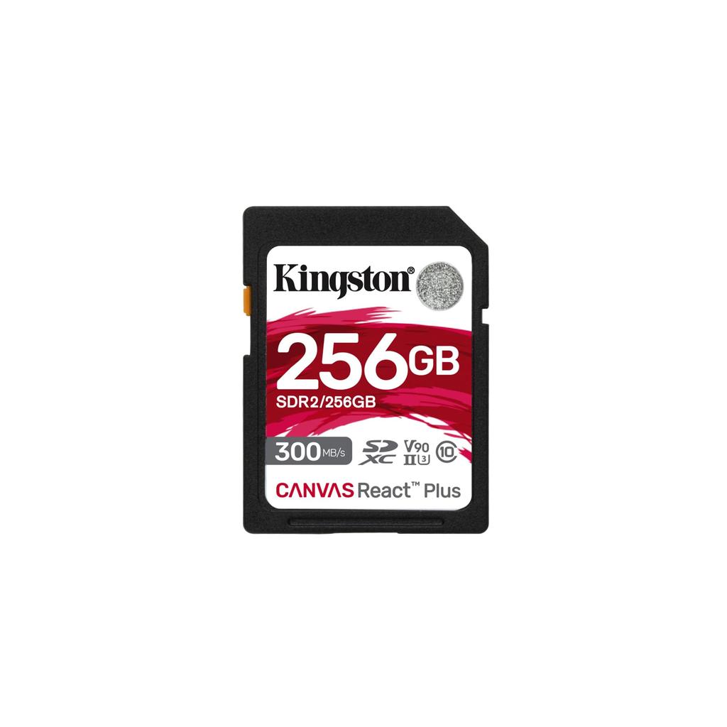Kingston Карта памяти Canvas React Plus SD для профессиональных кинокамер 4K/8K