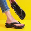 White Thick Sole Wedge Flip Flops for Women 2025 Summer Eva Clip Toe Platform Sandals Woman Fashion Non Slip Beach Slippers
