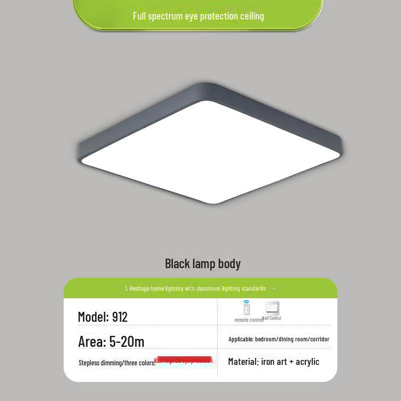 Тщательно подобранные квадратные светодиодные потолочные светильники: Современный скандинавский дизайн для спальни, гостиной или коридора.