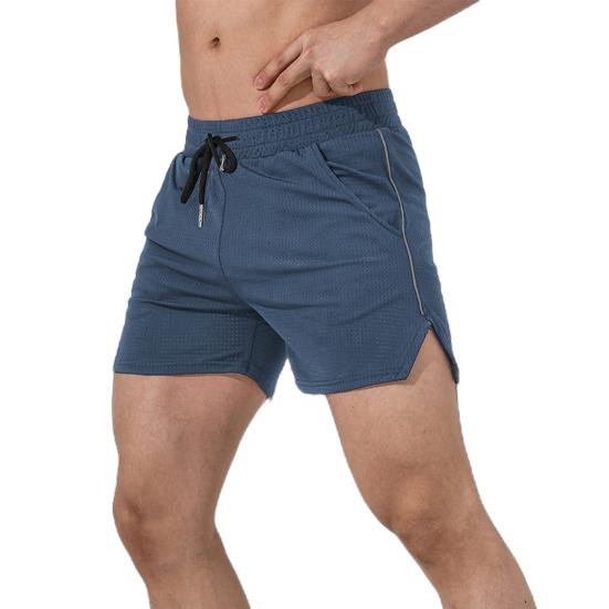 Мужские шорты, однотонный дизайн, стандартный крой, повседневные шорты с карманами, эластичный шнурок на талии, быстросохнущие спортивные шорты