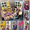 Чехол для телефона JoJo Adventure Giorno Giovanna для Xiaomi Redmi Note 15 14 13 12 11 Pro Plus 14S 12S 11S 11T 11E 10S 10 Кастоми