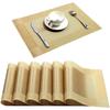 6pcs Set Table Mat PVC Waterproof Placemat Kitchen Pad Oilproof for Coffee Dining Table Napkins Home Decoration