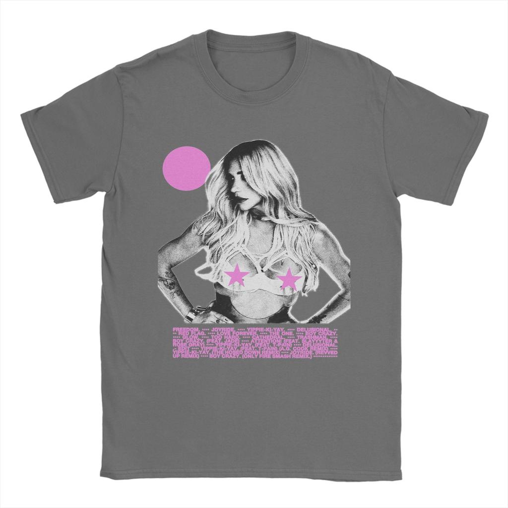 Футболка с принтом Kesha TOUR Пляжная Хлопковые Футболки Для Унисекс Модные Индивидуальные Футболки Своими Руками С Коротким Рукавом Y2K Веселые Топы