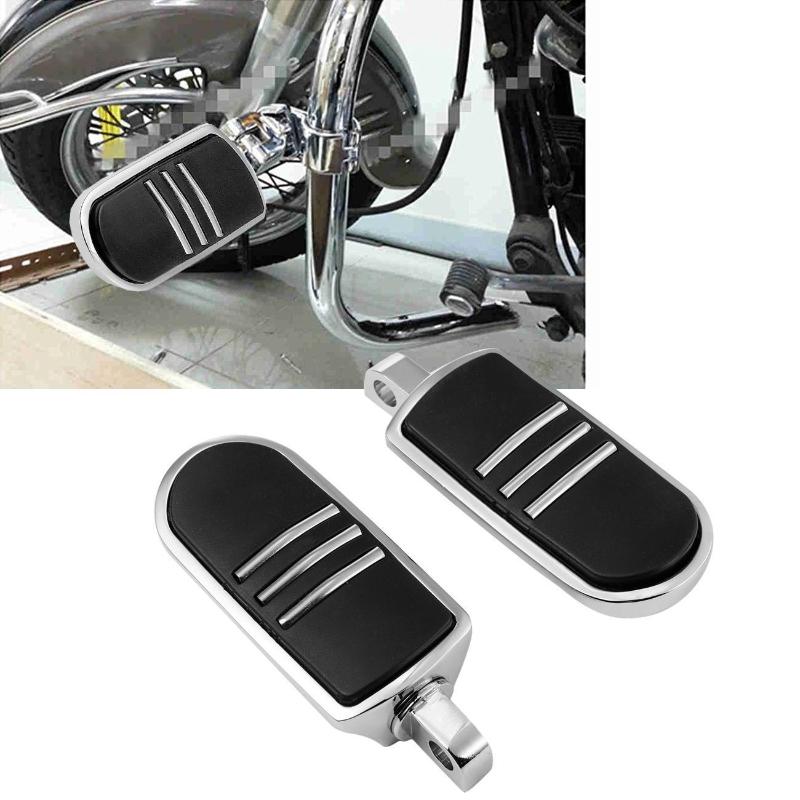 1 пара хромированных подножек для мотоциклов, подножки для мотоциклов для Harley Davidson Road King Street