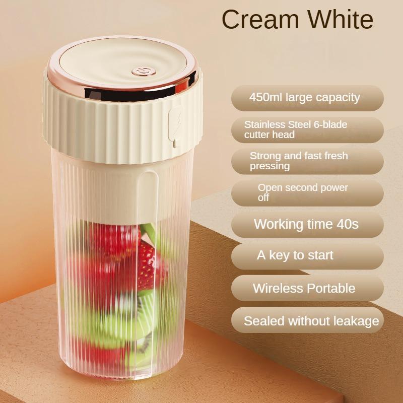 Mini Portable Blender Electric Fruit Juicer Electric Juicing Cup Fresh Juice Blender Multifunction Rechargeable