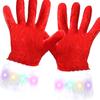 Christmas Santa Clause Gloves Glow In the Dark Santa Costume Gloves Party Props Festival Luminous Gloves Hand Warmers
