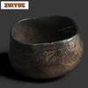 70 мл Керамическая чашка для чая Фамбе Черное золото Винтажная пиала для чая Милая чашка Чашка для дегустации чая Медитационная чашка Чачжань Мастер-чашки Ремесло