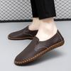 Модные Легкие Мужские Лоферы Мужская Удобная Туфля для Платья Горячая Распродажа Модные Мужские Туфли Слипоны Кожаные Универсальные Мягкие Деловые Балетки