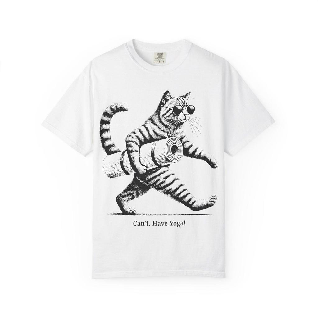 Yoga Cat T-Shirt: Vintage Retro Style Yogi Gift