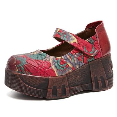 Модные высококачественные 7-сантиметровые мокасины из натуральной кожи пигскин, женские летние женские туфли на толстой подошве, платформа, танкетка, сандалии с круглым носком