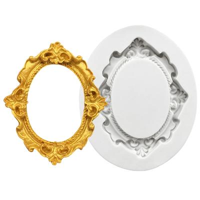 Силиконовая форма для сахарного ремесла Po Frame, печенье, кекс, шоколад, форма для выпечки, помадка, инструменты для украшения торта, формы для выпечки