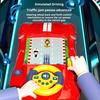 Kids Driving Simulator Toy with Light Music Speed Adjustable Educational Steering