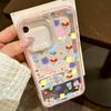 Красочный чехол для телефона с бантом для iPhone 17 16 15 14 13 12 Pro Max 17 Air Ударопрочный Рамка конфетного цвета Прозрачный бампер Задняя крышка