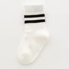 Children's Mesh Socks Summer Thin Pure Cotton Medium Tube Socks Boys Girls College Fashion Socks Baby Black White Striped Socks