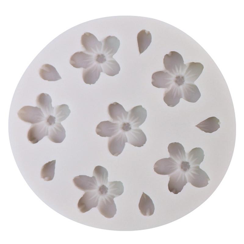 1 шт. 6 отверстий вишневые цветы силиконовая форма сахар шоколад DIY инструменты для украшения