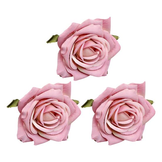 3 шт. Минималистская имитация головки розы, декоративная красивая, увеличивающая жизненную силу, имитация цветка AVE