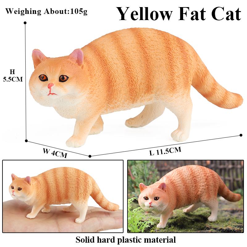 Oenux Кошачий игровой комплекс Китти Бобтейл Сиамский Сфинкс Регдолл Модель Фигурка Фигурка Милое украшение Домашнее животное Детская игрушка Подарок