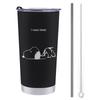 Snoopy Coffee Convenience Store Stainless with Direct Character 600ml Mug, Cup, Cup, Insulated, Cold/Hot, Tumbler, Steel, Lid, Portable, Gasudeo,