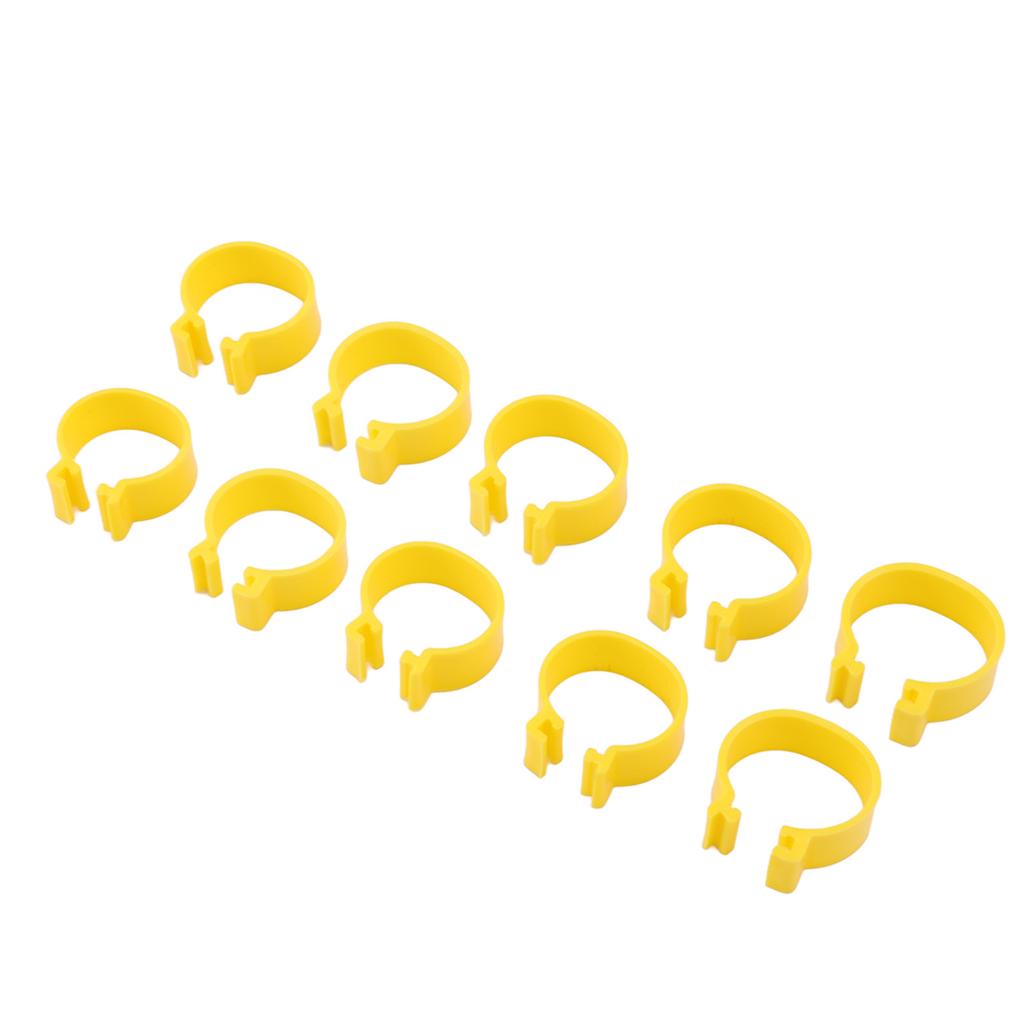 100PCS Chicken Ankle Rings Reusable Plastic Duck Leg Bands Clips For Breeding Chickens Ducks Geese