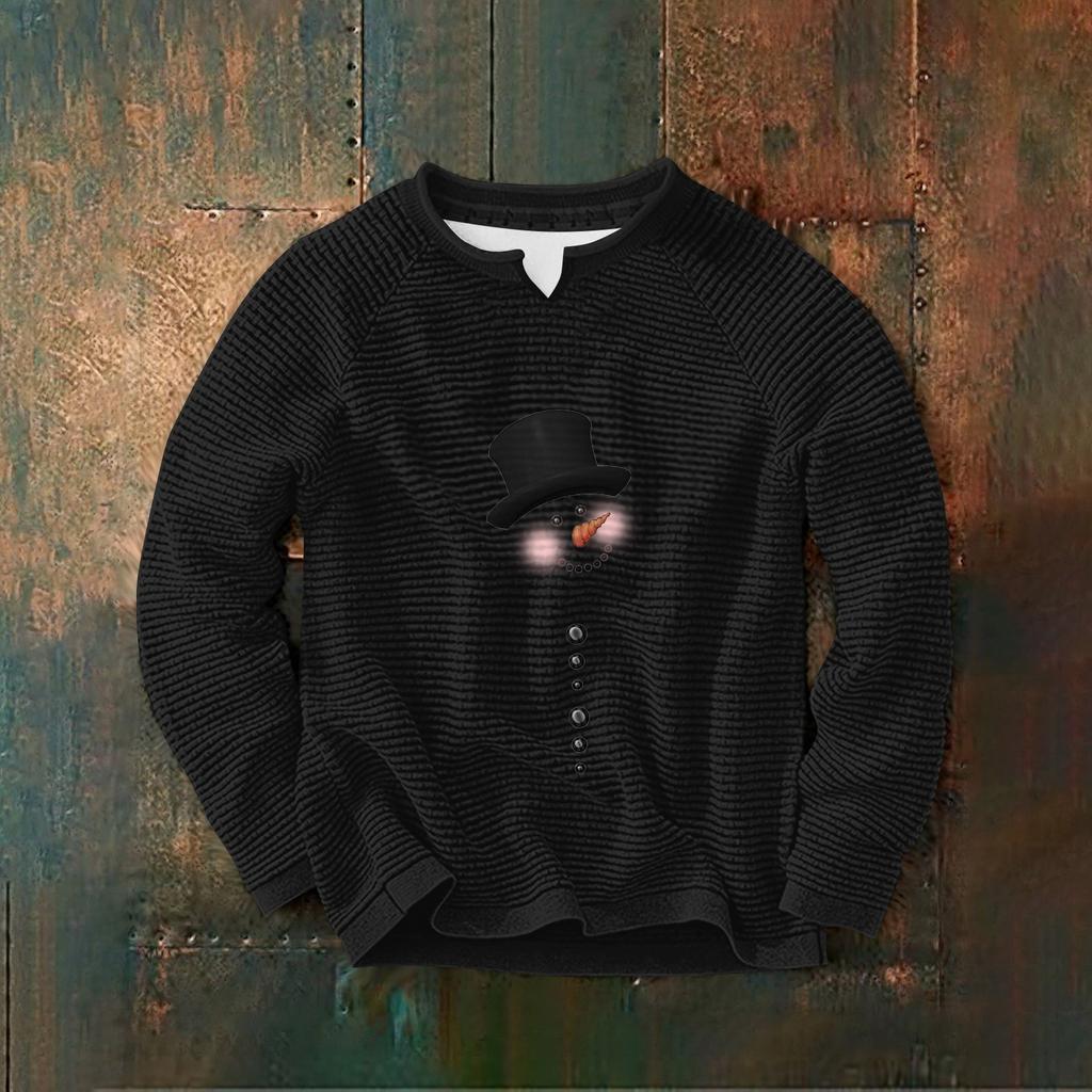 Мужская толстовка с капюшоном свободного кроя с принтом кукурузного зерна и круглым вырезом