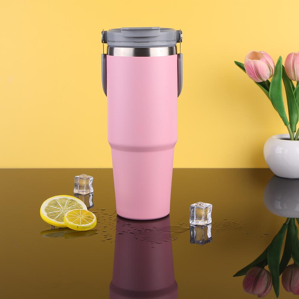 Stainless Steel Vacuum Flask Insulated Water Bottle Travel Cup Sports Water Bottle with Handle Outdoor Camping Insulation Cup