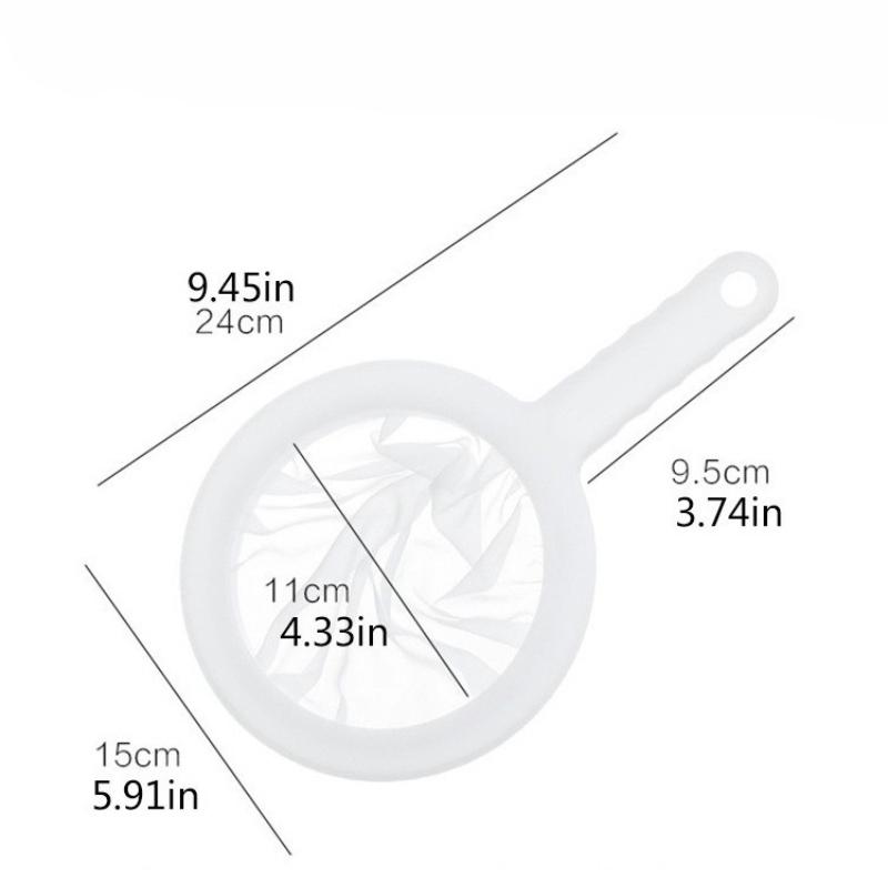 Ультратонкий нейлоновый фильтр-сито, кухонная ложка для фильтрации кофе, соевого молока, инструмент для отделения пищевых остатков