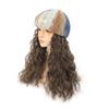 Шляпа, парик, синтетические длинные волнистые волосы, парик, шапка, осенне-зимний берет, парики, цельный парик, шапки, термостойкое волокно