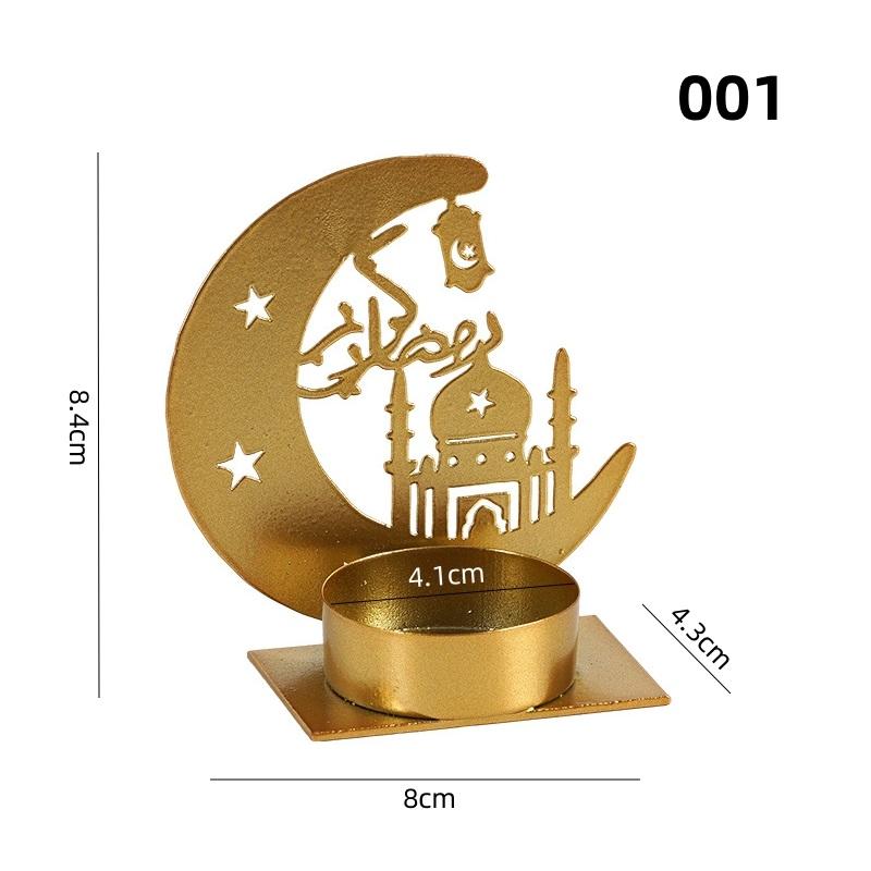 3D Металлический Подсвечник Рамадан Ид Мубарак Карим Подсвечник Подсвечник Настольные Украшения Декор Стола для Исламских Домашних Вечеринок ADM