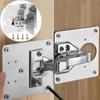20Pcs Cabinet Hinge Repair Plate Kit Stainless Steel Door Hinge Mounting Plate With Holes For Home Kitchen Cupboard Furniture