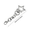 10Pcs Multi Styles Spring Snap Keychain 360 Rotate Star Shaped Clasp  DIY Jewelry Making