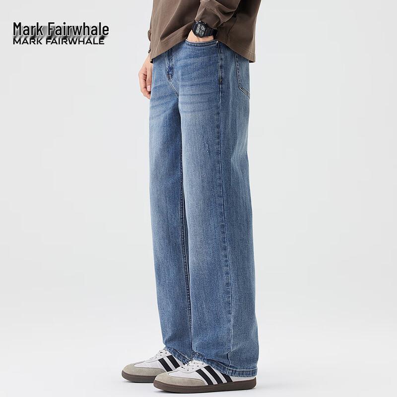 Мужские свободные прямые выстиранные джинсы Mark Fairwhale