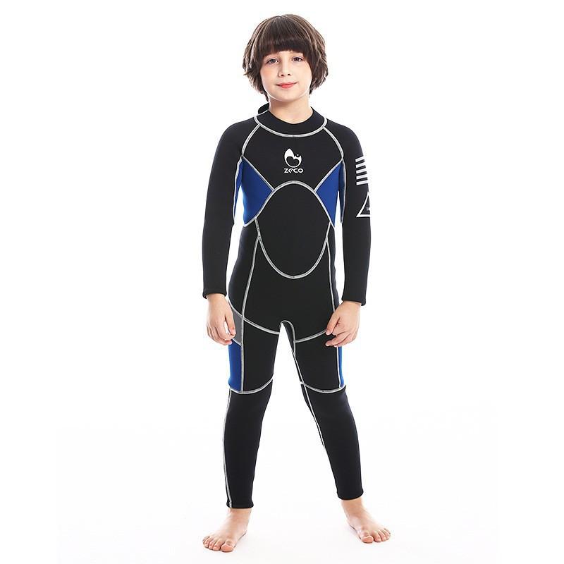 3mm Kids Wetsuit Full Body Long Sleeve Snorkeling Swimming Surfing UV Protection Jellyfish Safety