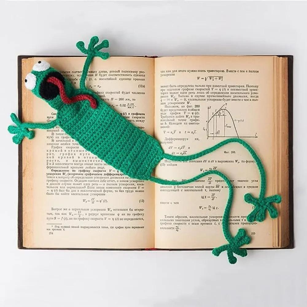 Закладка для книги 3D Животное Мультяшная Закладка Креативная DIY Вязание крючком Вязание Закладка Канцелярские товары Помощник для чтения Подставка для книги