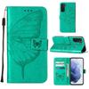 Чехол-книжка Oukitel C68/C26 с тиснением "Бабочка" из кожи