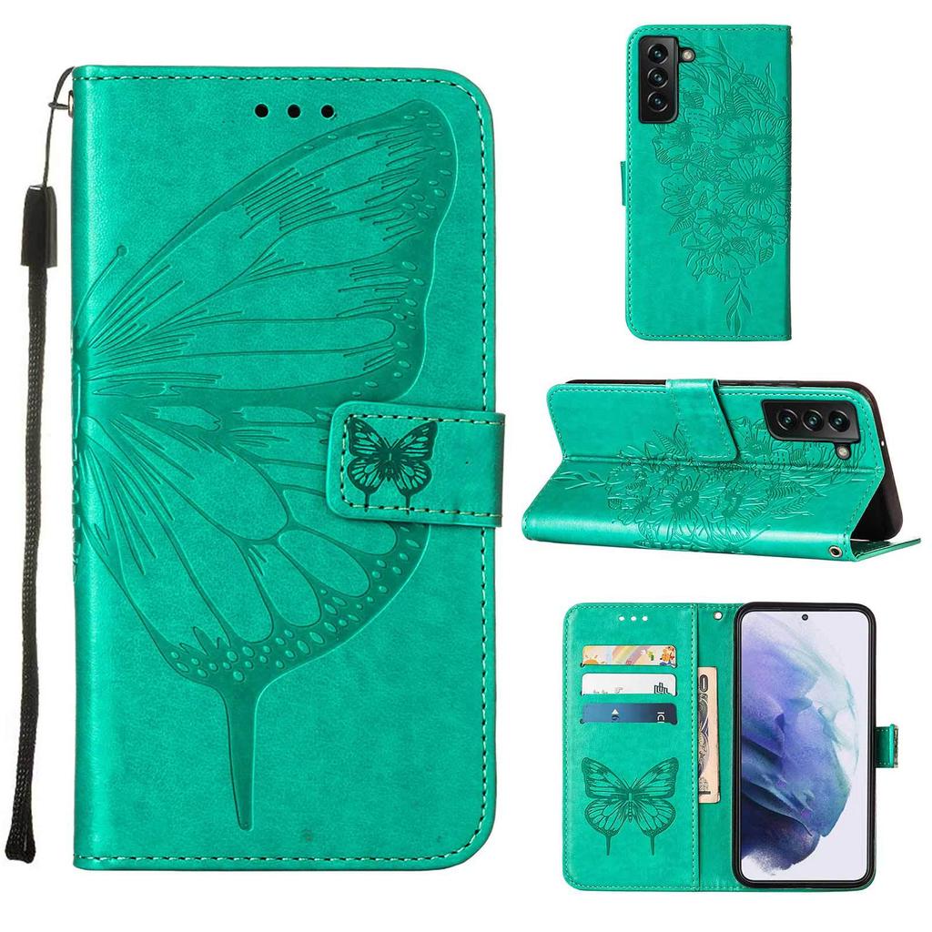 Чехол-книжка Oukitel C68/C26 с тиснением "Бабочка" из кожи