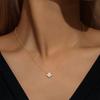 Ожерелье Aide Plata из стерлингового серебра 925 пробы 'Счастливая леди' Европейская и американская цепочка с четырехлистным клевером Бирюзовое ожерелье