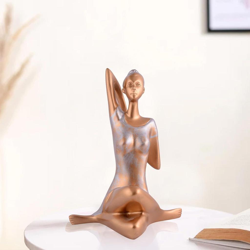 Yoga Lady Home & Office Decor Showpiece