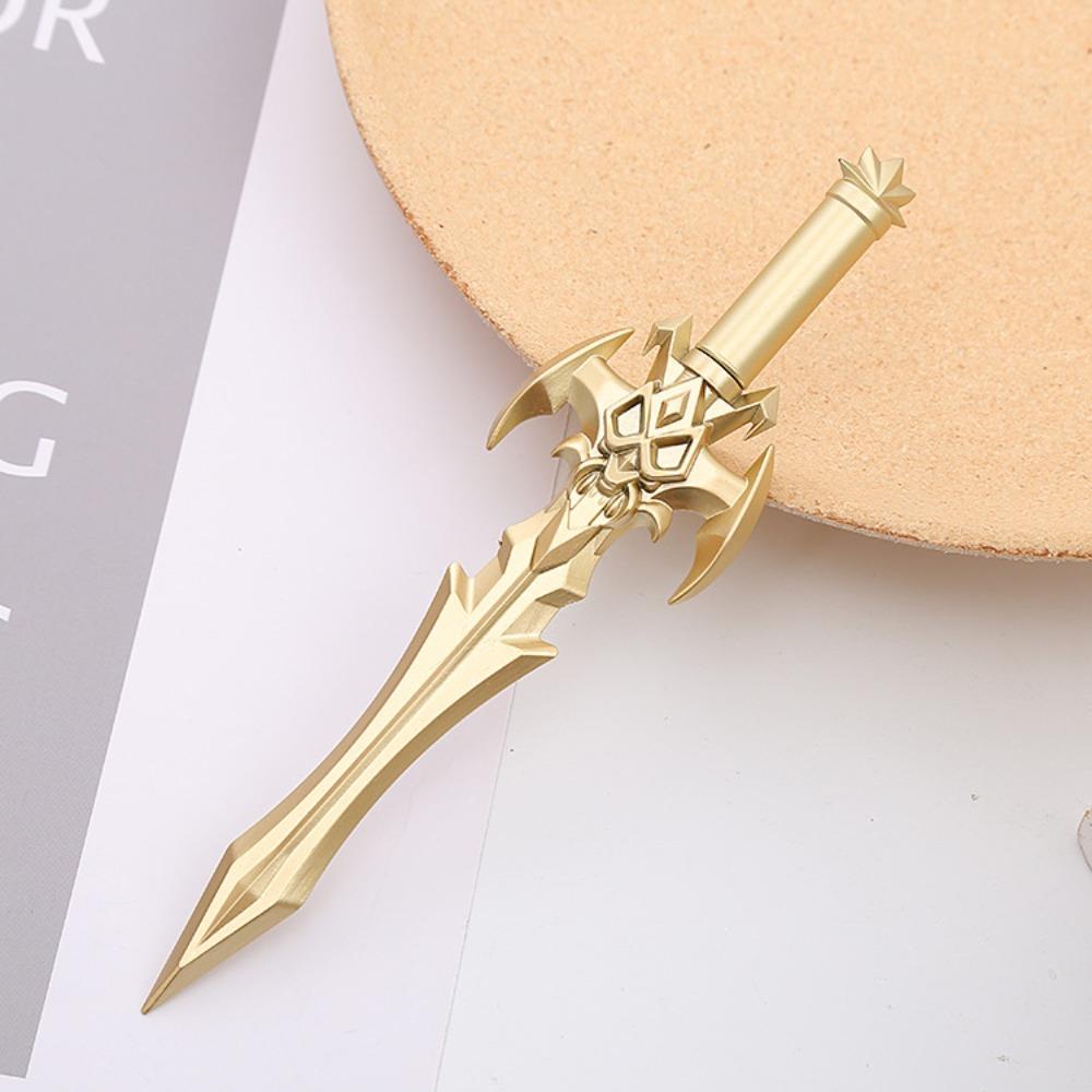 Нетоксичная канцелярская гелевая ручка в форме меча, износостойкая, симпатичная ручка для подписи, студент