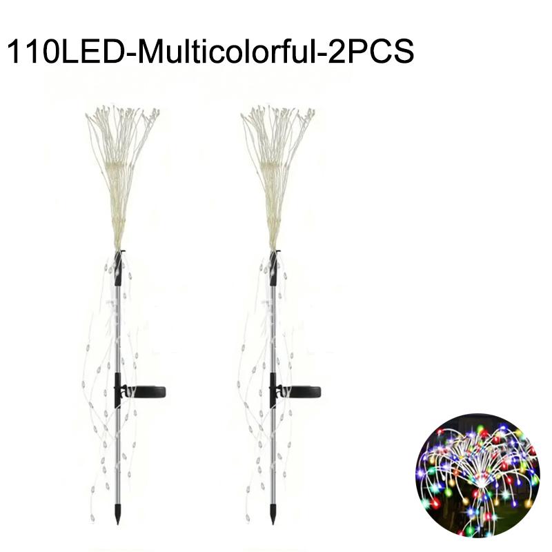 Солнечные фейерверки светодиодные фонари DIY заземленные фонари патио сад небольшой двор украшение водонепроницаемые уличные газонные фонари праздничный декор