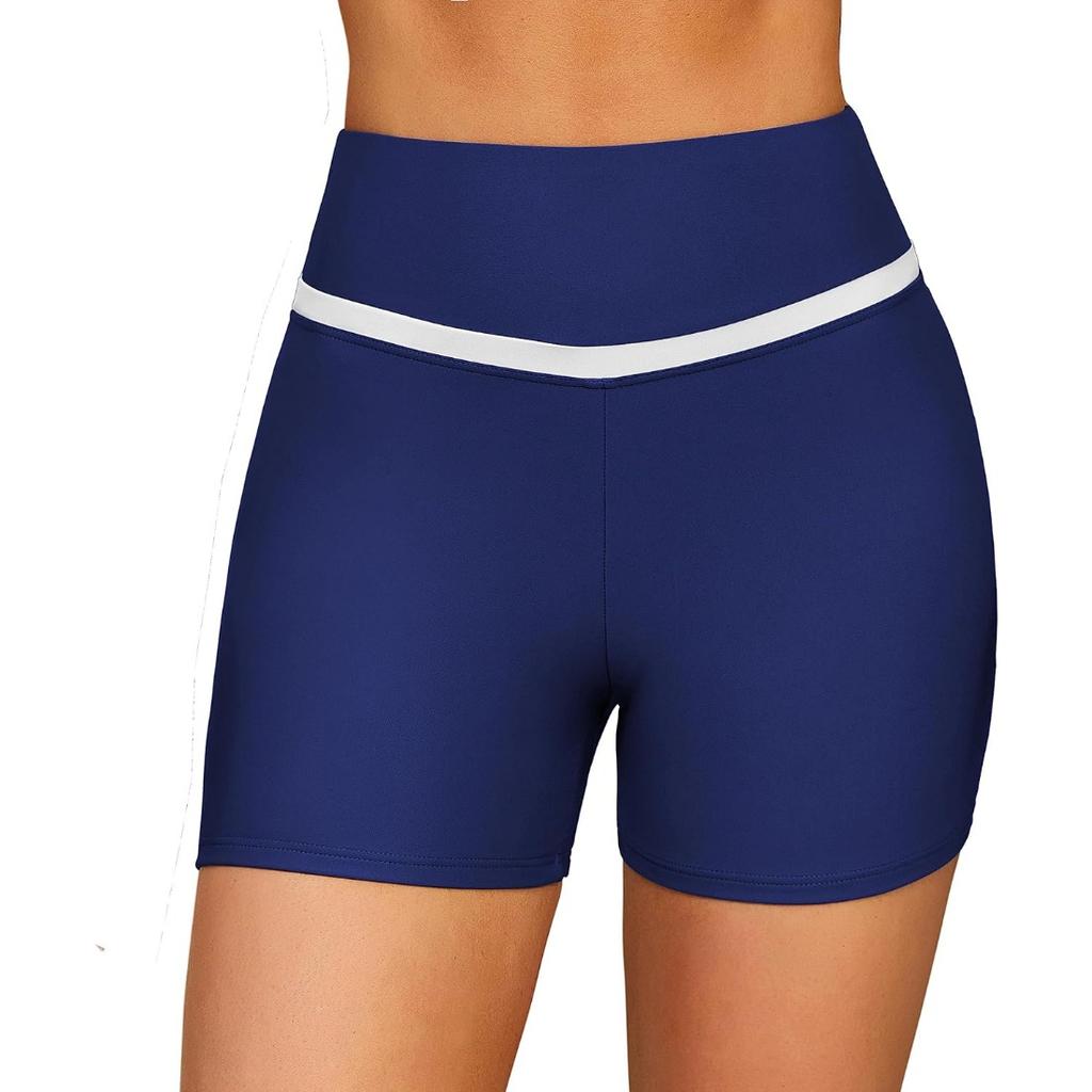CHARMLEAKS Женские шорты для плавания. Шорты для плавания с высокой талией и карманами. Низ танкини.