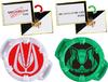 BANDAI Kamen Rider Geets DX Kamen Rider Sound Core ID Set 01 Card Hidetoshi Keiwa Sakurai set (Desire Ukiyo, в комплекте 2 предмета)