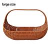 Imitation Rattan PP Picnic Basket Simple And Sturdy Comfortable Grip Handheld